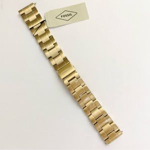 New!!! Fossil gold colored link watch strap